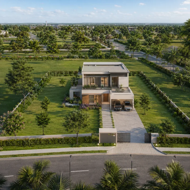 Prestige Meesaganahalli model garden home on a serviced plot